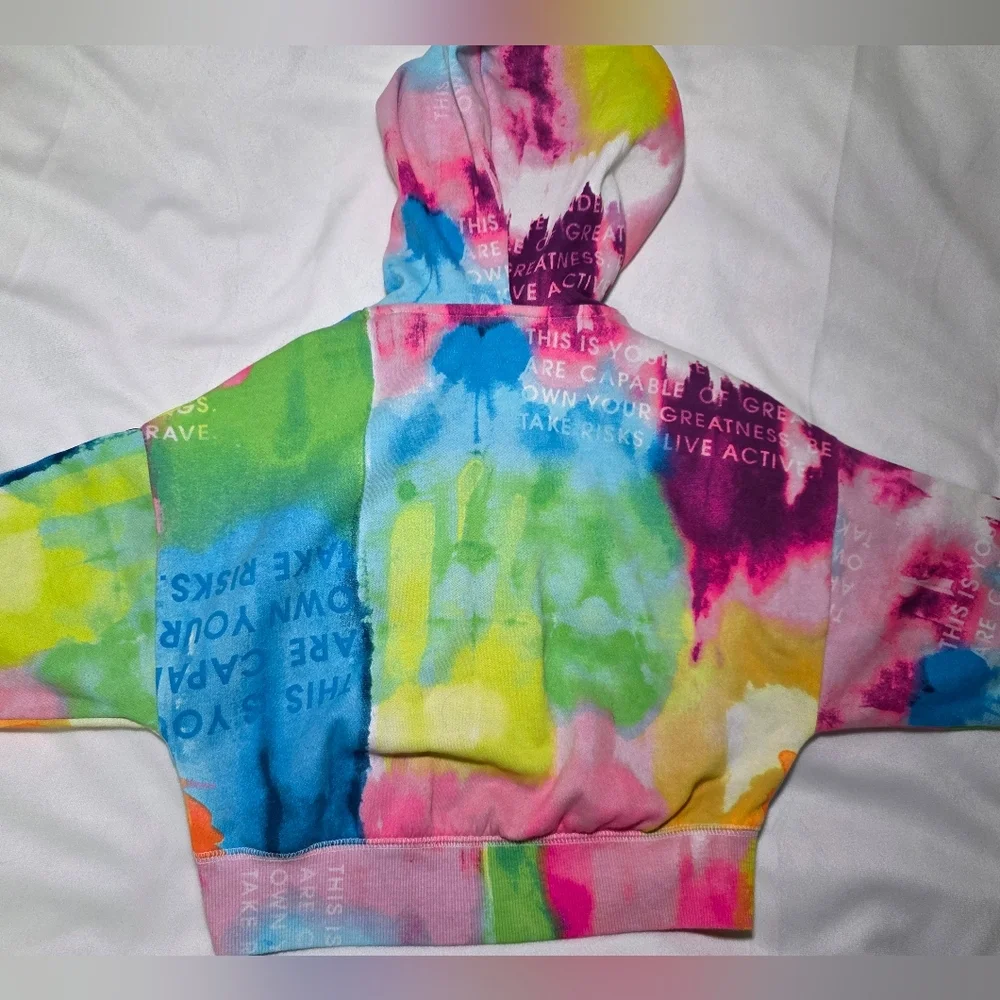 Justice Rainbow Hoodie- Vibrant, Colorful, & Bright- Size XS (5/6)